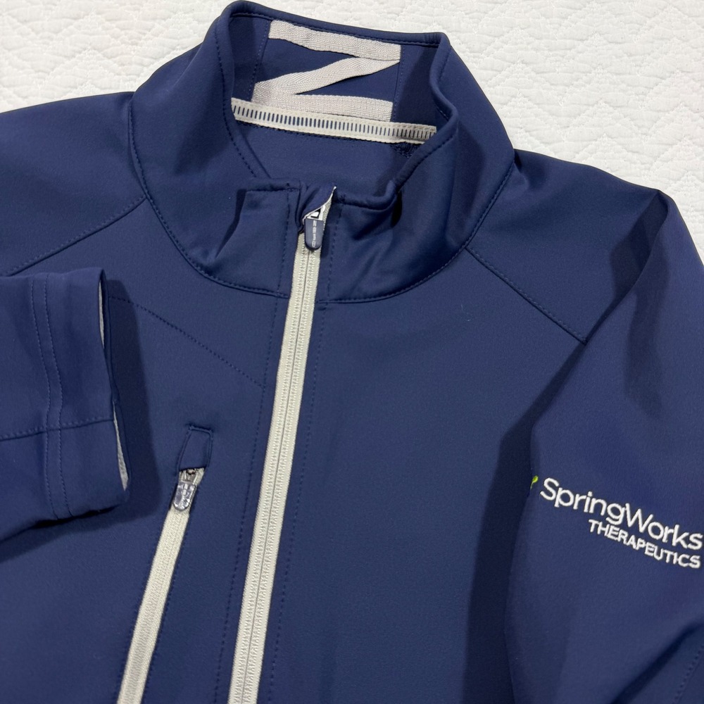 Zero Restriction Tour Series Mens Jacket L SpringWorks Logo Navy EUC